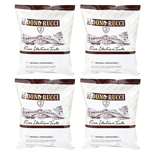  Edono Rucci Original Cappuccino Mix, 4 Bags ( 2 Lbs Each)