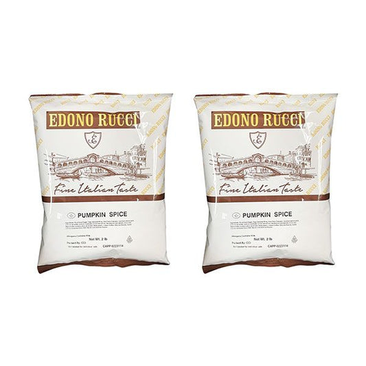  Edono Rucci Pumpkin Spice Cappuccino Mix, 2 Bags (2 Lbs Each)