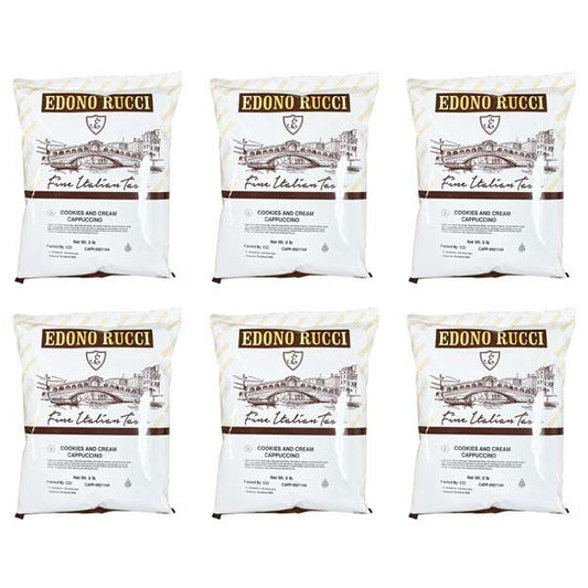  Edono Rucci Cookies And Cream Powdered Cappuccino Mix, 6/2 Lb Bags