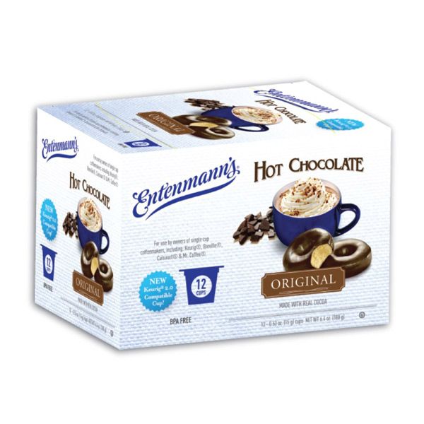  Entenmann's Single Serve Coffee, Hot Chocolate Original, 6/12 Count