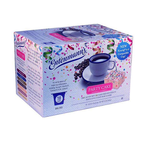  Entenmann's Single Serve Coffee, Party Cake (10 Cups)