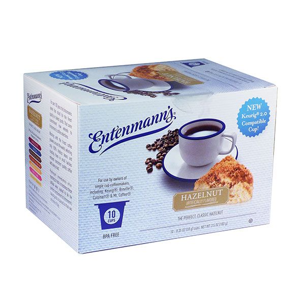 Entenmann's Single Serve Coffee, Hazelnut (10 Cups)