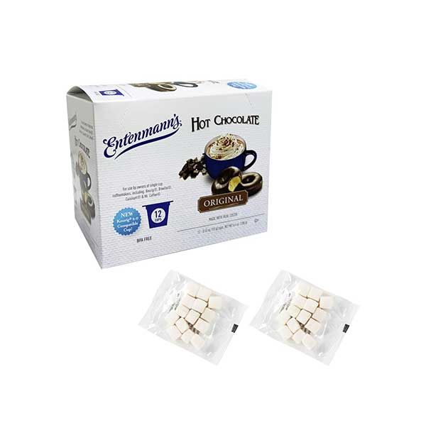  Entenmann's Hot Chocolate Single Serve Pods With Marshmallows – 12 Count – Compatible With Keurig Brewers