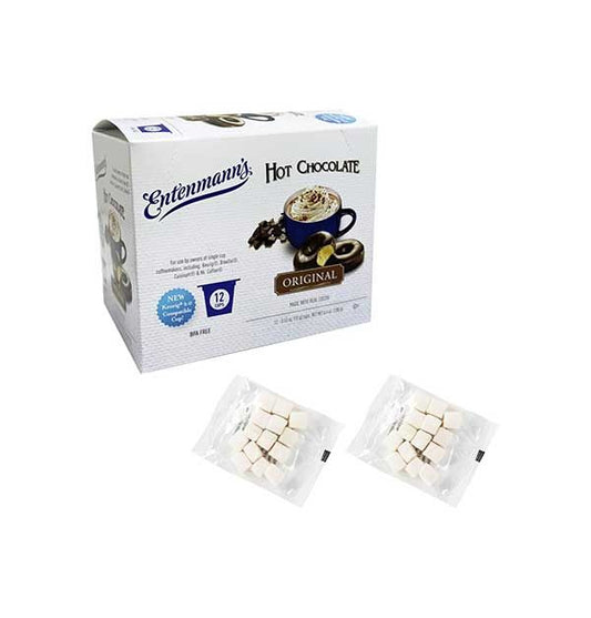  Entenmann's Hot Chocolate Single Serve Pods With Marshmallows – 12 Count – Compatible With Keurig Brewers