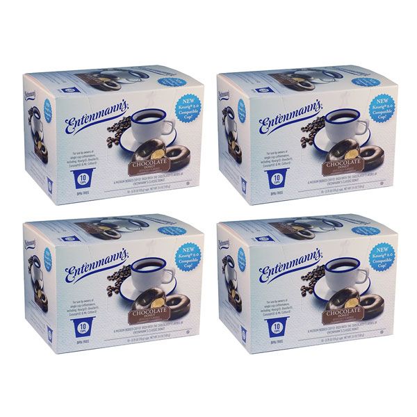  Entenmann's Single Serve Coffee, Chocolate Donut, 4/10 (40 Count)