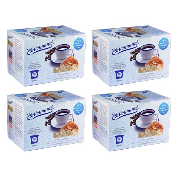  Entenmann's Single Serve Coffee, Hazelnut 4/10 (40 Count)