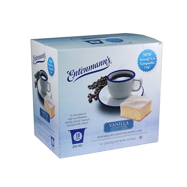  Entenmann's Single Serve Coffee Vanilla, 4/18 (72 Count)