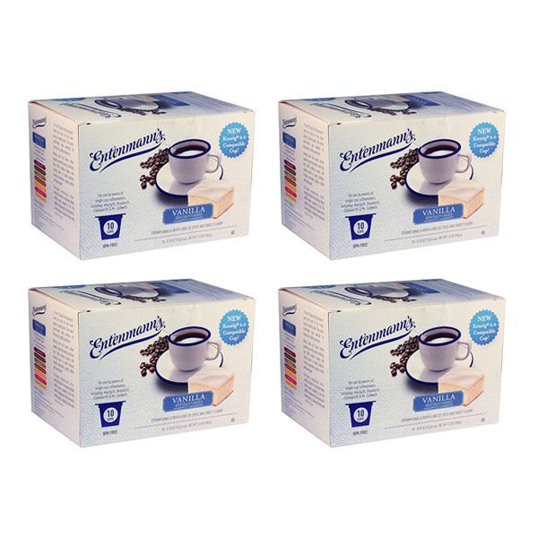  Entenmann's Single Serve Coffee, Vanilla 4/10 (40 Count)