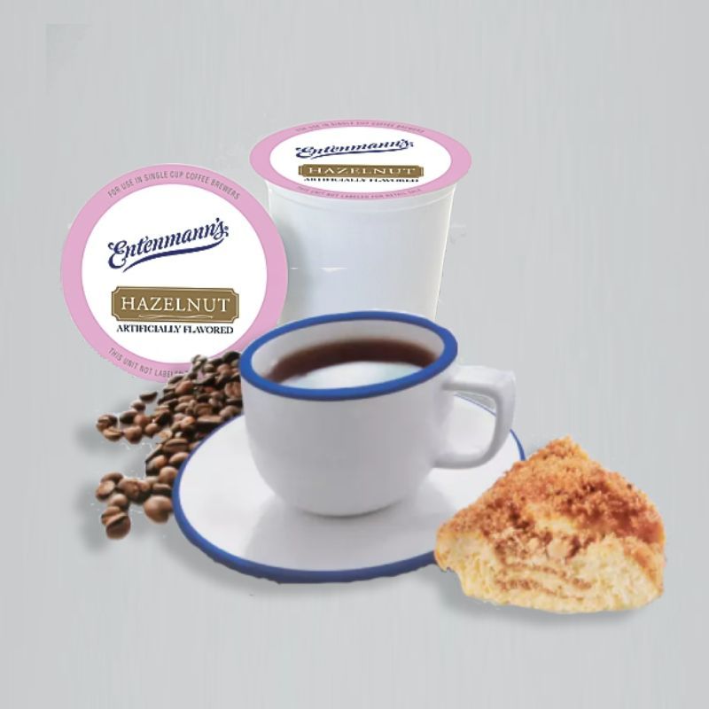 Entenmann's Single Serve Coffee, Hazelnut, 18 Count Box