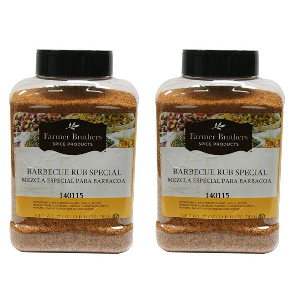  Farmer Brothers Barbecue Rub Special (2 Bottle/1 Lb 11 Oz ) 
