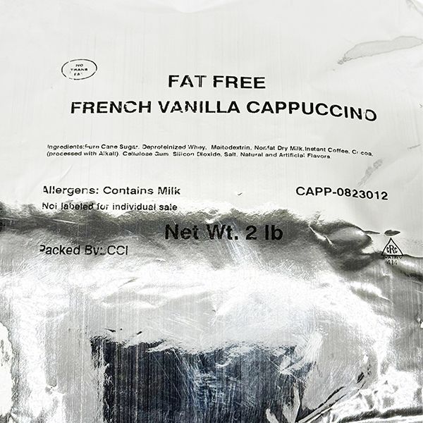  Brickhouse French Vanilla Fat Free Powdered Cappuccino Mix, 6 Bags (2lbs Each) – Rich, Creamy, And Fat Free