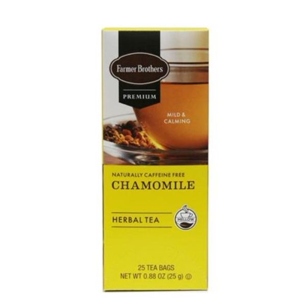  Farmer Brothers Premium: Chamomile Hot Tea, 6/25 Ct Tea Boxes