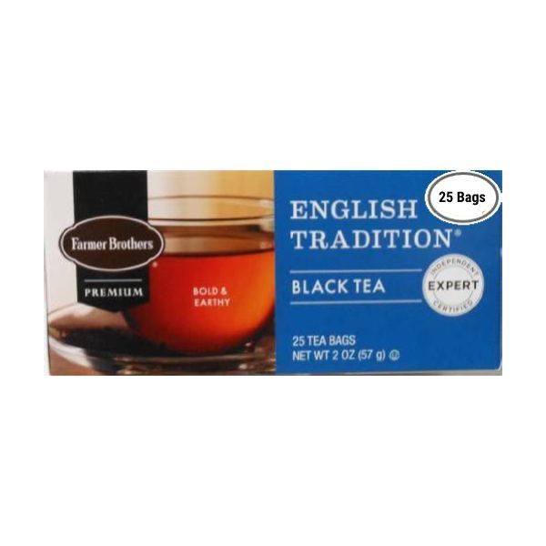 Farmer Brothers Premium: English Tradition, 1/25 Ct Tea Box