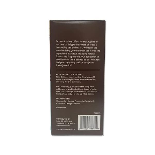  Farmer Brothers Premium: Enchanting Moments Hot Tea, 6/25 Ct Tea Boxes
