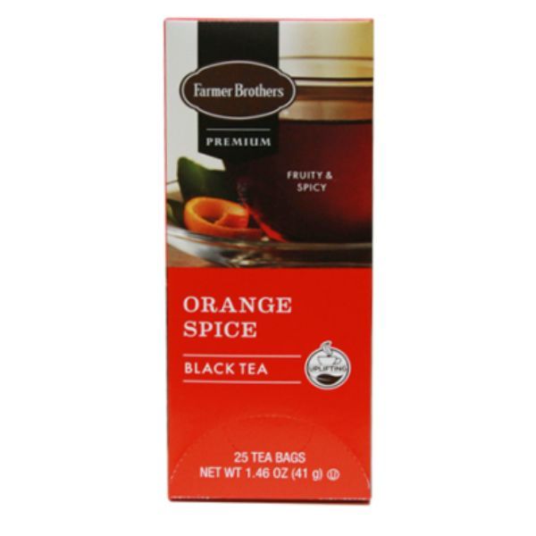  Farmer Brothers Premium: Orange Spice Hot Tea, 2/25 Ct Tea Boxes