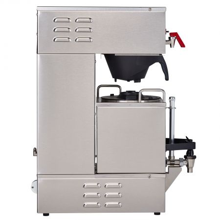  Curtis GEM-120A-10 Gemini Stainless Steel Analog Satellite Coffee Brewer - 120V