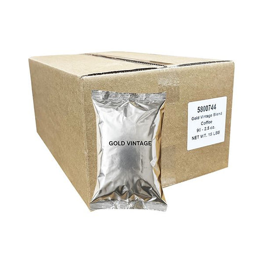  Brickhouse Gold Vintage Ground Coffee, 96/2.5 Oz Pre-Portioned Packets, Medium Roast