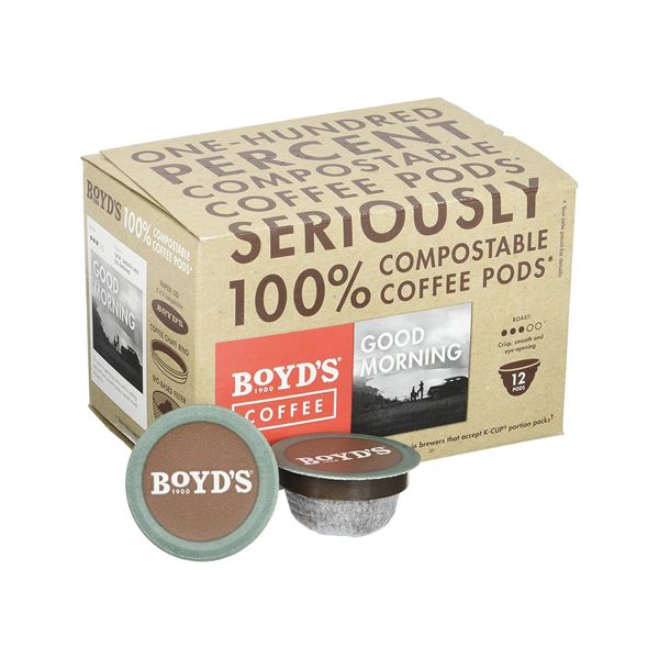  Boyd's Good Morning Coffee – Medium Roast – Single Cup, 12 Count Box