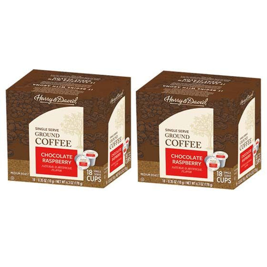  Harry & David Chocolate Raspberry Single Serve Cups, 2/18 Count