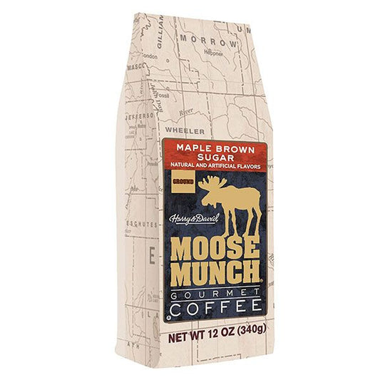  Harry & David Moose Munch Maple Brown Sugar Ground Gourmet Coffee, 12 Oz