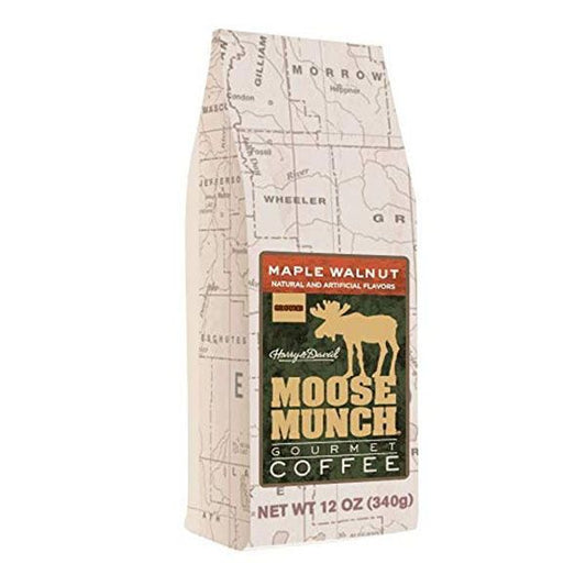  Harry & David Moose Munch Maple Walnut Ground Gourmet Coffee, 12 Oz