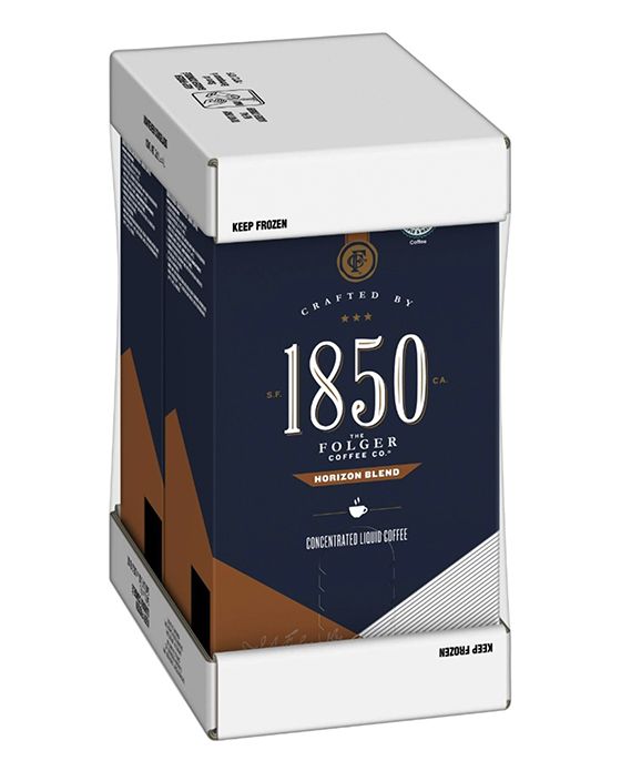  Folgers 2 Liter 1850 Horizon Blend (Replaces Dark Roast) (Four Boxes)