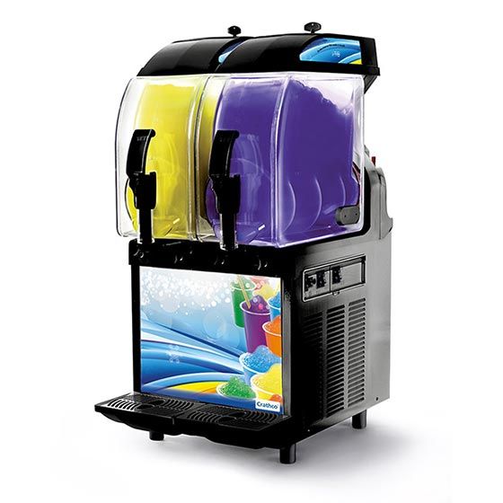  Crathco I-PRO 2M LIGHT PANEL (1206-001) Double 2.9 Gallon Granita / Slushy / Frozen Beverage Machine With Manual Control And Light Panel - 115V