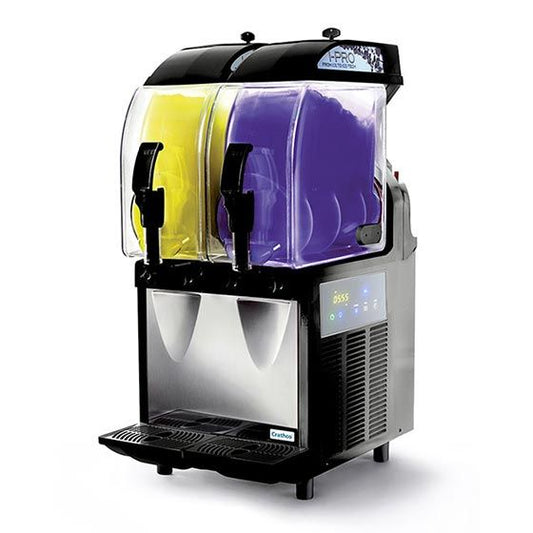  Crathco I-PRO 3E (1206-006) Triple 2.9 Gallon Granita / Slushy / Frozen Beverage Machine With Electronic Control - 115V