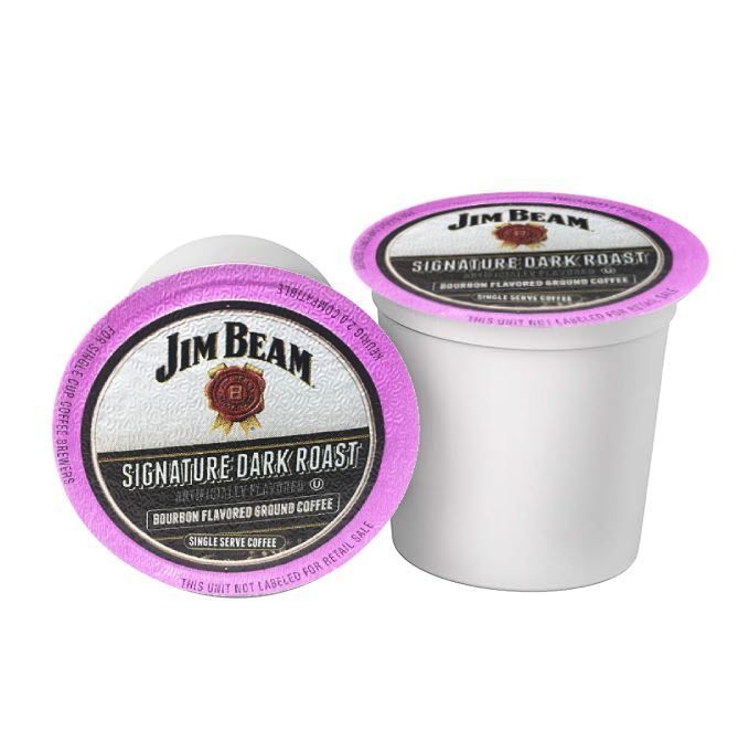  Jim Beam Dark Roast Bourbon Flavored Single Serve Cups, 18 Cups