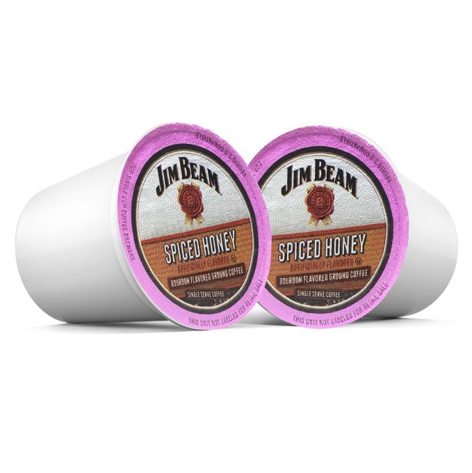  Jim Beam Spiced Honey Bourbon Flavored Single Serve Cups, 18 Cups