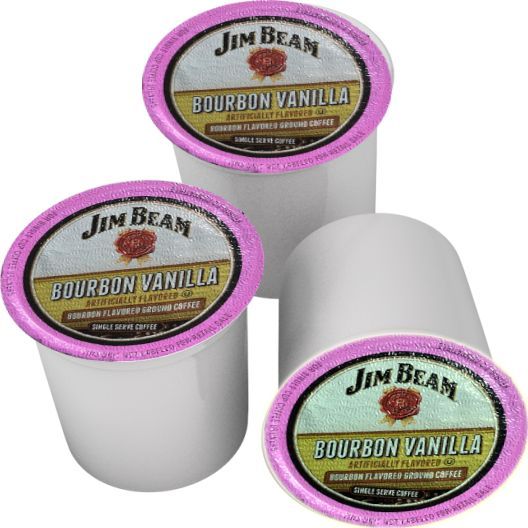  Jim Beam Bourbon Vanilla Single Serve Coffee, 100 Count, Keurig 2.0 Compatible