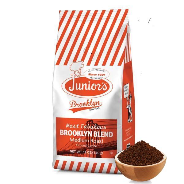  Junior Most Fabulous Brooklyn Blend, Medium Roast Ground Coffee, 12 Oz Bag 
