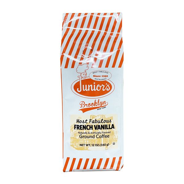  Junior's Most Fabulous French Vanilla Ground Coffee, 12 Oz Bag 