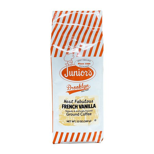  Junior's Most Fabulous French Vanilla Ground Coffee, 12 Oz Bag 