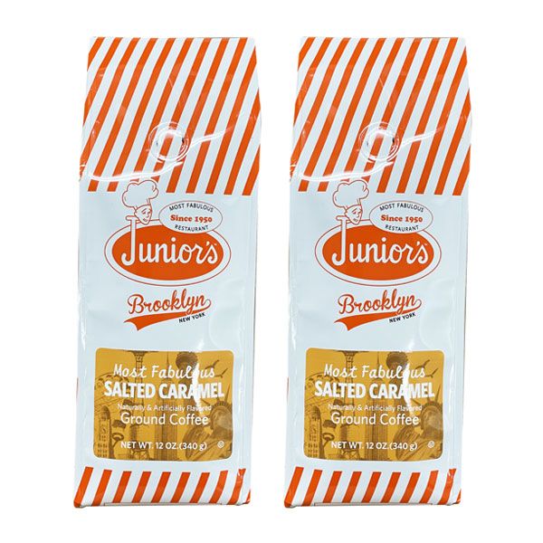  Junior's Most Fabulous Salted Caramel Ground Coffee, 2/12 Oz Bag