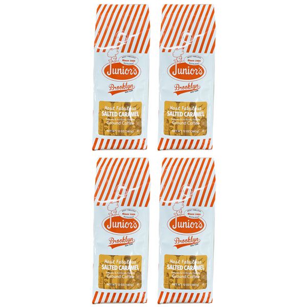  Junior's Most Fabulous Salted Caramel Ground Coffee, 4/12 Oz Bag