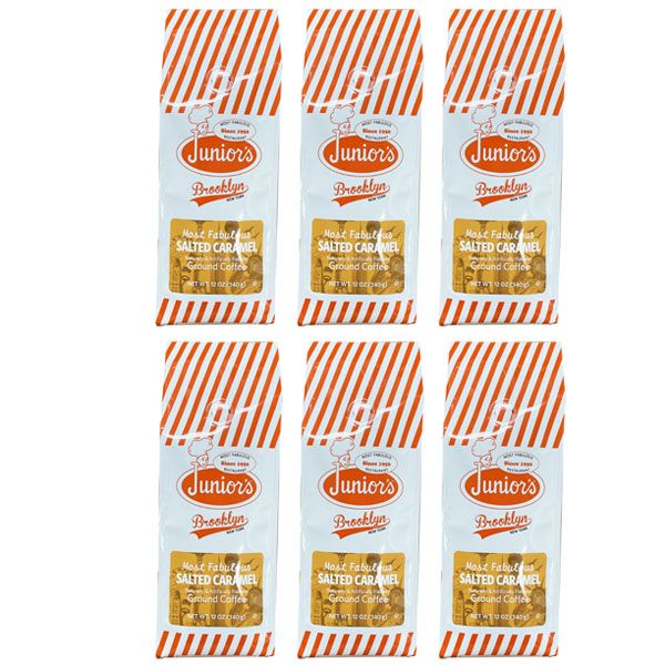  Junior's Most Fabulous Salted Caramel Ground Coffee, 6/12 Oz Bag