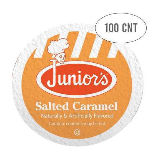  Junior's Most Fabulous Salted Caramel, Medium Roast Single Single Serve 100 Ct 