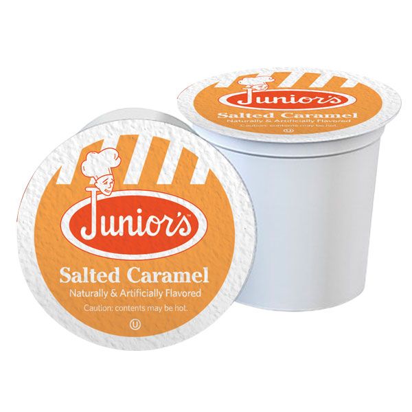 Junior's Most Fabulous Salted Caramel, Medium Roast Single Single Serve 4/18 Ct 