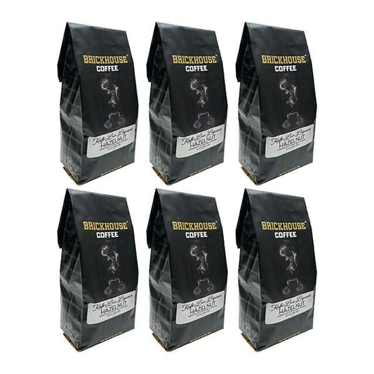  Kafe-Lua Liqueur Flavored Ground Coffee By Brickhouse, Hazelnut, 6 X 12oz Bags