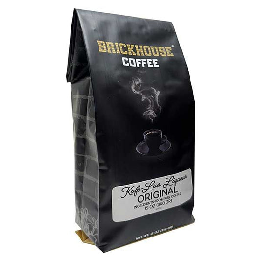  Kafe-Lua Liqueur Flavored Ground Coffee By Brickhouse, Original, 12oz Bag