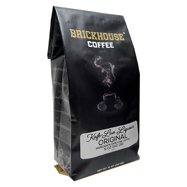  Kafe-Lua Liqueur Flavored Ground Coffee By Brickhouse, Original, 4 X 12oz Bags