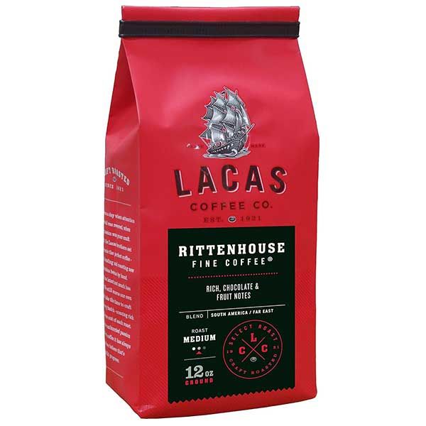  Lacas Coffee Company Rittenhouse Fine Coffee Medium Fine 12 Oz