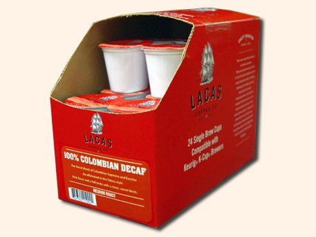  Lacas Coffee Single Serve Cups, 24 Count (Dark Note)