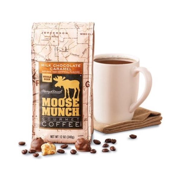  Harry & David Milk Chocolate Caramel Moose Munch Gourmet Ground Coffee 4 Bags
