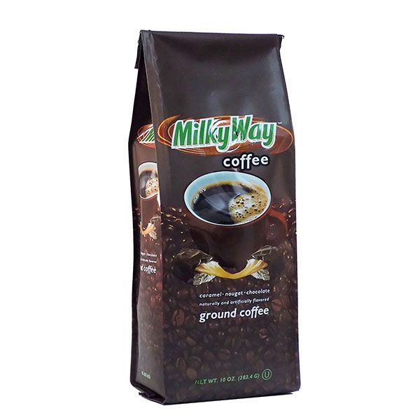  Milky Way Caramel, Nougat And Chocolate, Naturally And Artificially Flavored Ground Coffee,2/10 Oz Bags