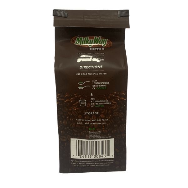  Milky Way Caramel, Nougat And Chocolate, Naturally And Artificially Flavored Ground Coffee,4/10 Oz Bags