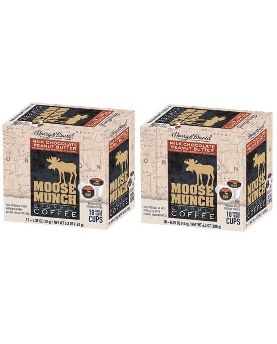  Moose Munch Milk Chocolate Peanut Butter Single Serve Cups, 2/18 Count