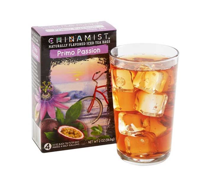  China Mist Naturally Flavored Primo Passion Iced Tea Bags, 4-Count Box, 2-Pack (Each Bag Yields 1/2 Gallon)