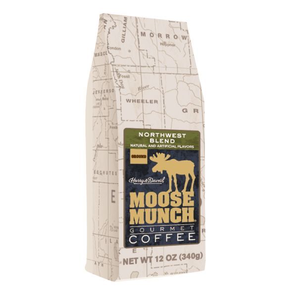  Harry & David Northwest Blend Moose Munch Ground Coffee, 12 Oz